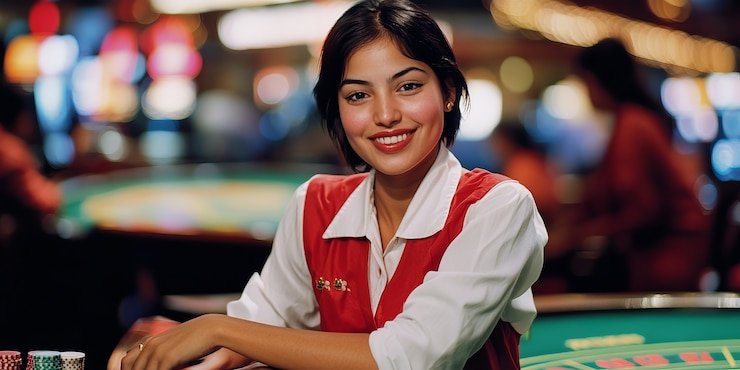 Allbet Roulette table with live dealer and betting interface